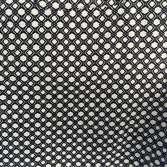 Joe Fresh Geometric Print Button Down Tunic Blouse Long Sleeve Business Casual - Picture 6 of 12